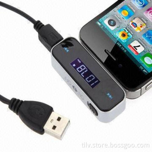 Attractive Black Color Car FM Transmitter for Samsung
